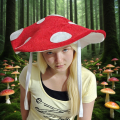 Unique Mushroom Costume Hat Soft Hat For Themed Party Halloween Party Hat. 