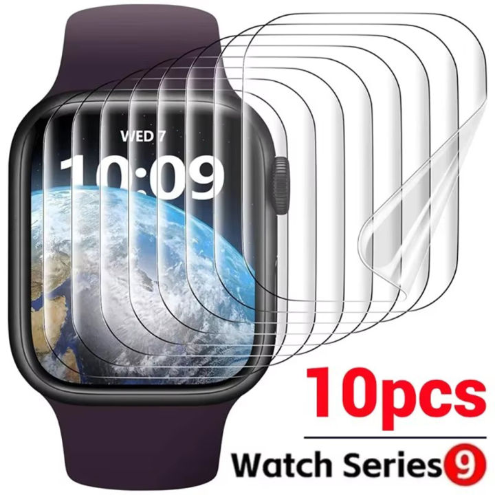 10Pcs Hydrogel Film For Watch 9 5 6 10 3 2 1 40MM 44MM 42MM 46MM Ultra 49MM 7 8 41MM 45MM Screen Protector