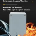 IP67 Waterproof Metal Box Outdoor High Temperature Resistant Cast Aluminum Box Factory Installation Hole Electrical Junction Box. 
