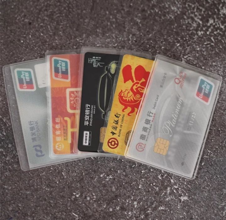 Beige%20closet%205/10/Pcs%20Transparent%20PVC%20Card%20Holder,%20Safe%20from%20Damage/Scratch%20-%20Image%205