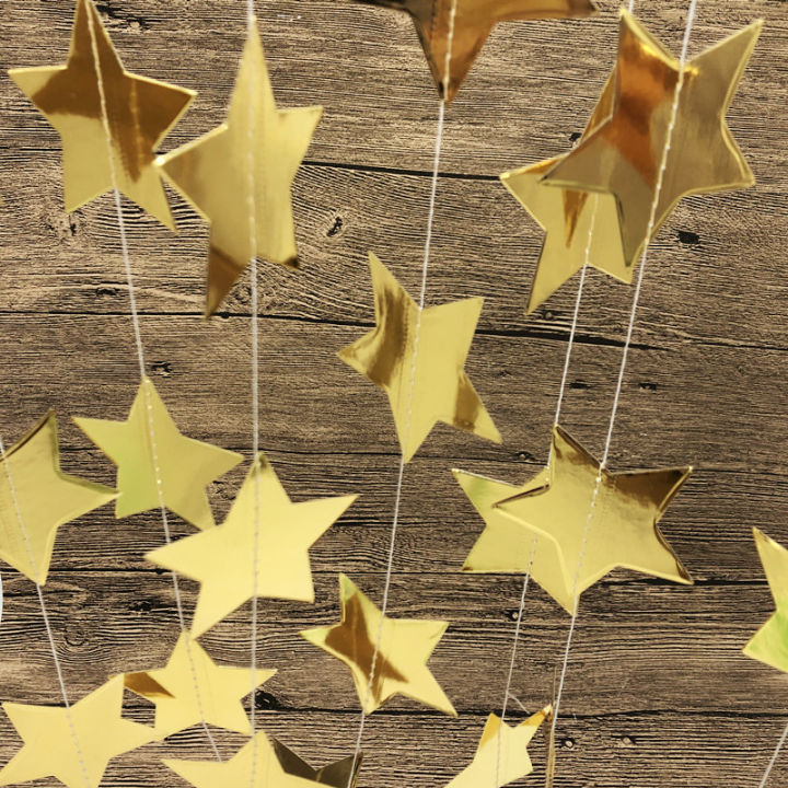 New%201%20Set%20Paper%20Star%20Garlands%204M%20Birthday%20String%20Chain%20Ornaments%20Curtain%20Wedding%20Party%20Room%20Decor%20Supplies%20-%20Image%206