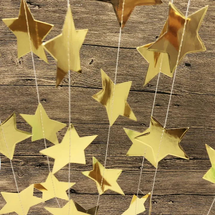 New%201%20Set%20Paper%20Star%20Garlands%204M%20Birthday%20String%20Chain%20Ornaments%20Curtain%20Wedding%20Party%20Room%20Decor%20Supplies%20-%20Image%206