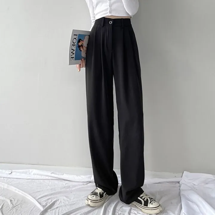 Spring%20Lady%20Fashion%20Concise%20Baggy%20Wide%20Leg%20Pants%20Women%20Straight%20Leg%20Casual%20Suit%20Trousers%20Girls%20Classic%20Basic%20Solid%20Daily%20Slacks%20-%20Image%202