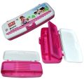 Oro Kelly & Carlos Cute Pencil Box Geometry Box (1 Pcs)| Double Portions |Stylish Geometry Box Set for Kids_Perfect for Boys, Girls, and School Needs.. 