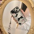 Kawaii Cute 3D Sanrio Y2K Hello Kitty Transparent Phone Case For iPhone 16 15 14 13 12 11 Pro Max Shockproof Cover With Lanyard. 