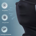 Reflective Nigh Riding Half Face Mask Summer Ice Silk Riding Mask Sunscreen Neck Cover Outdoor Dustproof and UV Protective Neck.