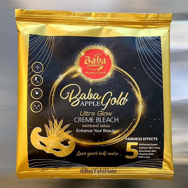Baba%20Apple%20Gold%20Ultra%20Glow%20Cream%20Bleach%20Sachet%20For%20All%20Skin%20Types%20(Pack%20Of%205%20Pcs)%20-%20Image%204
