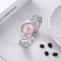 Senkq fashion stainless steel band quartz watch round waterproof wrist watch men and women LH-11. 