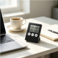 Digital Electronic Kitchen Timer Multi-Function Electronic Timer Stopwatch LCD Display Mini for Sports Exercise Baking Cooking. 