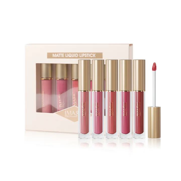IMAGIC%205%20Colours%20Lipstick%20Set%20Velvet%20Matt%20Liquid%20Lipstick%205Pcs%20Full%20Set%20(Kit%20#02%20Maples)%20%20MATTE%20LIQUID%20LIPSTICK%20-%20Image%203