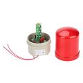 LED Revolving Flash Light Rotation Strobe Siren Beacon Beeper Warning Sound Emergency Signal Alarm Lamp for Guard Post Vehicle. 