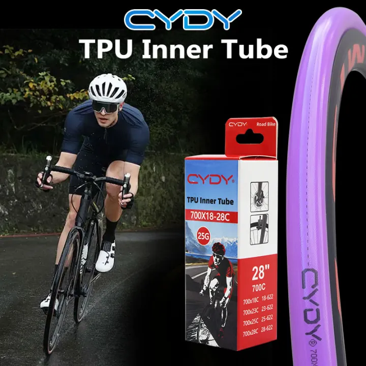 CYDY%20Bicycle%20Camera%20TPU%20Inner%20Tube%20700x18/23/25/28C%20Tyre%20France%20Valve%20Length%2045/65/85mm%20ROAD%20Bike%20Tire%20Cycling%20%20pneu%2025G%20-%20Image%206