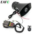 7-Sound Loud Car Warning Alarm Truck Alarm Loudspeaker 12V Siren Air Horn Megaphone Police Firemen Car Horn 110DB.