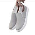 New Trendy Black Grey  Red and Khaki Color Korean Canvas Sneakers Shoes for Men Slip On Casual Shoes. 