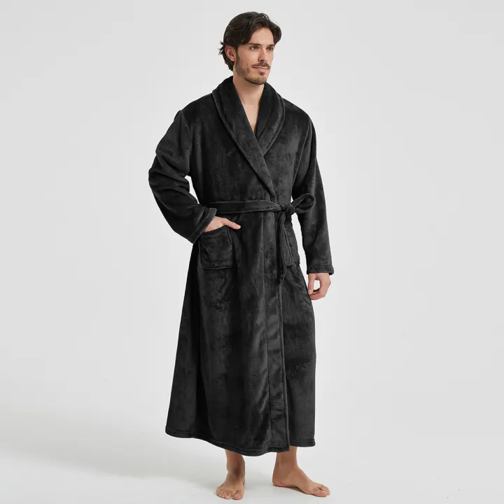 American-Style%20Autumn/Winter%20Couples'%20New%20Bathrobe,%20Morning%20Robe,%20Nightgown%20Men's%20Winter%20Pyjamas,%20Homewear%20Flannel%20Nightgown%20-%20Image%204