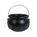 Candy Pot Halloween Flame Stripes Bucket Witch Basket Black Pot Kettle Trick Pumpkin Holder Goodie Photo Costume Decorate ﻿. 