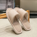 New Men'S Indoor Open Toe  Slippers high quality soft comfortable Home Shoes Indoor Anti-Skid Slippers bedroom No noise. 