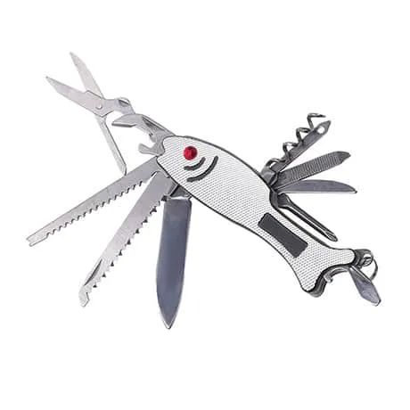 Funny fish shaped survival pocket knife camping knife for outdoor