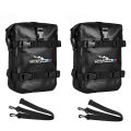 For BMW R1200GS R1250GS F850GS F700GS F900R ADV Motorcycle Bumpers Bag Waterproof 8L Side Frame Crash Bar Bag Tools Storage Bags.