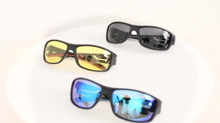 LOISRUBY Polarized Fishing Sunglasses Men Driving Outdoor Sports Cycling Running Goggles UV400 Tackle Eyewear