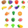 Children's Small Toys Set Fresh Fruit Vegetables Cutting Toy Funny Kitchen Simulation Suit Food Learning Early Educational . 