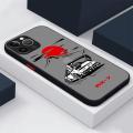 Japanese JDM Drift Car Red Sun Phone Case for Apple iPhone 15 Pro Max 13 14 Plus 12 Mini 11 Pro XR 8 SE 7 6S XS MAX Cover. 