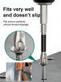 Black strong magnetic suction impact bit set hand drill high hardness  head hand drill bit. 
