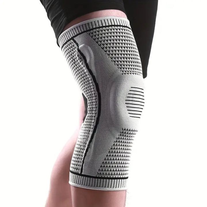 Non-Slip Knee Support Brace with Patella Gel Pad Stabilizers Comfort-Fit Compression Sleeve for Arthritis Sports