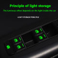 18Pcs/set Car Luminous Door Window Lift Button Stickers Car Windows Control Panel Decals Car Interior Sticker Auto Accessories. 