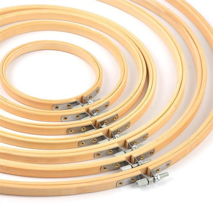 10-30CM%20Bamboo%20Frame%20Embroidery%20Hoop%20Ring%20DIY%20Needlecraft%20Cross%20Stitch%20Machine%20Round%20Loop%20Hand%20Household%20Sewing%20Tools%208%20Size%20-%20Image%202