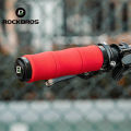 ROCKBROS Bicycle Grips Bamboo Joint Bike Handlebar Grips With Dust Plug Soft Shockproof EVA Aluminum Alloy Cycling Handle Parts. 