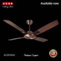 USHA Aldora 1320mm Premium Ceiling Fan (Antique Copper). 
