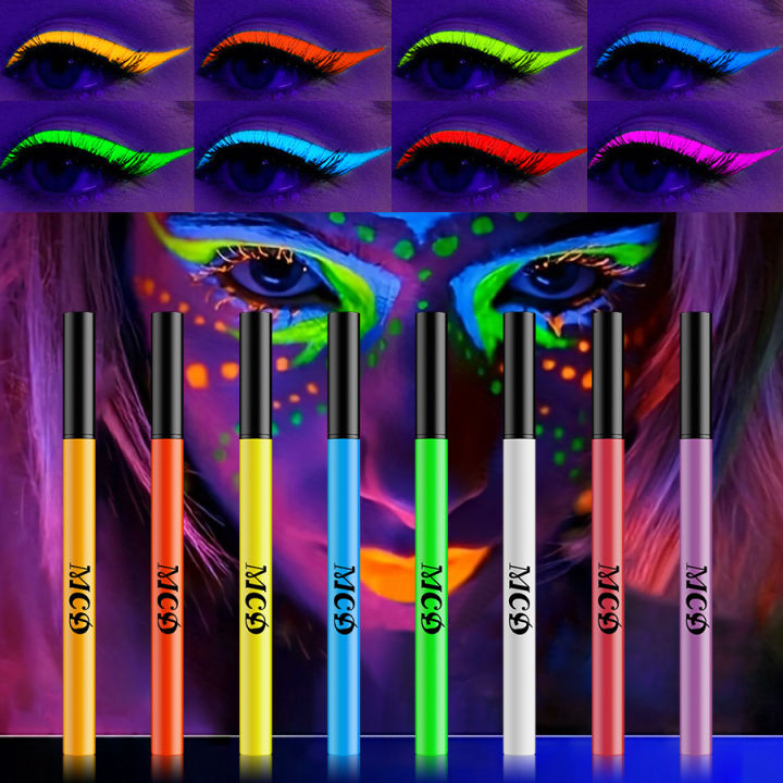 8 colors 1PC face body painting 1PC UV Light Neon Face Paint Art Korean ...