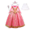 Girls Sleeping Beauty Aurora Princess Halloween Cosplay Dress Off Shoulder Kids Gift Carnival Party Fancy Princess Clothing. 