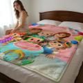 Throw High-Density Short Plush Blanket For Sofa Nap Air-Conditioned Room Soft Skin-Friendly C-CoComelonS Party Art. 