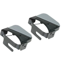 Universal Folding Mountain Bike Rear Seat Footrest - Space-Saving,  High Load Capacity, Non-Slip Surface, Easy Installation. 
