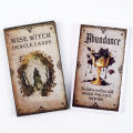 Wise Witch Oracle Cards A 20-Card Deck High Quality Tarot Leisure Entertainment Family Gatherings Board Game Cards 12x7cm. 