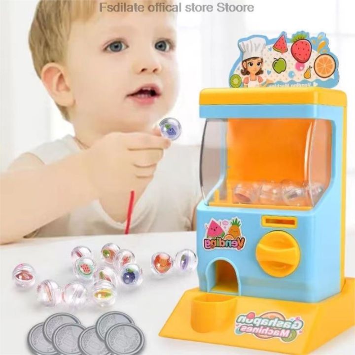 Cute gashapon machine play house candy game machine candy ball grabbing ...