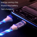 Glowing Cable Mobile Phone Charging Cables LED Light Micro USB Type C Charger For Samsung Huawei iPhone Charge Wire Cord. 