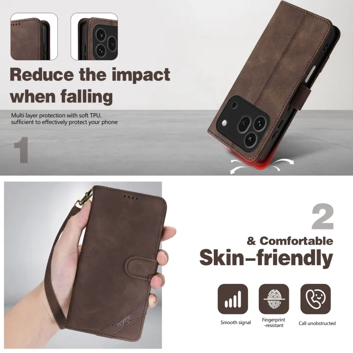 EUCAGR%20PU%20Leather%20Flip%20Wallet%20Phone%20Case%20For%20%20600%20Pro%20%20600%20Lite%20With%20RFID%20Blocking%20Wallet%20Cover%20For%20%20600Pro%20honor%20600pro%20-%20Image%202