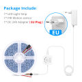 5M 10M PIR Motion Sensor LED Ceiling Light Strip 24V WS2811 Pixels Addressable Chasing Tape For Room Corridor Entrance Door Lamp. 