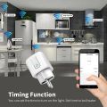 TNCE Tuya 16A/20A WiFi/Zigbee Smart Socket EU Smart Plug With Power Monitoring Timing Function Work With Alexa Google Home. 