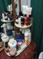 household products Makeup Storage Rack, Cosmetic Storage Shelf, Makeup Organizer, Dressing Table, Makeup and Perfume Organizer, 3 Floors, for Dressing Table, Countertop,. 