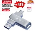 NEW Lenovo 2TB Usb 3.0 Flash Drives High Speed Metal Pendrive 1TB 2TB 4TB 8TB 512GB 256GB Portable Usb Drive Waterproof Memoria Usb Flash Disk. 
