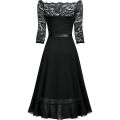 Evening Formal Dresses For Women Dark Blue Summer Dress Lace Irregular Large Skirt Wedding Guest Women Blouses Dressy Robe Femme. 