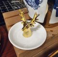 Ceramic tray Ceramic Ring Earring Dish Holder Tray Trinket, Decoration Ring Organizer Display Stand. 