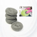 Stainless Steel Scourer (Majuni) Scourer Dish Bowl Cleaning Scrubbers for Kitchens 4pcs.