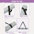 Adjustable Yoga Mat Storage Strap with Thickened Carrier - Multi-Purpose Fitness Strap Suitable for Yoga Mats, Gym Eq.