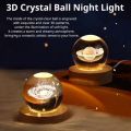 3D CRYSTAL BALL NIGHT LIGHT DECORATIONS PIECE. 