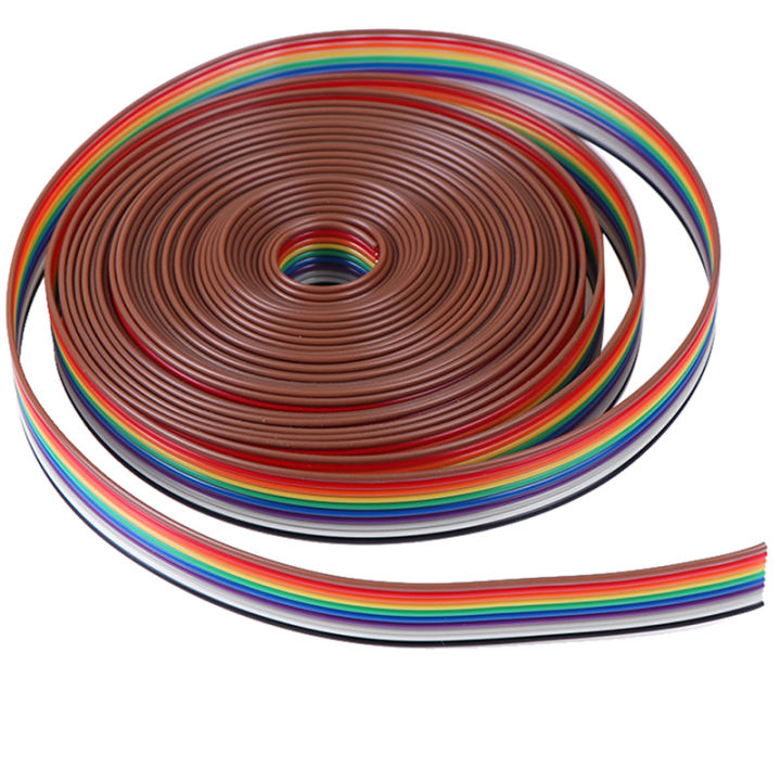 NEW%205%20meters/lot%20Ribbon%20Cable%2010%20WAY%20Flat%20Cable%20Color%20Rainbow%20Ribbon%20Cable%20Wire%20-%20Image%204